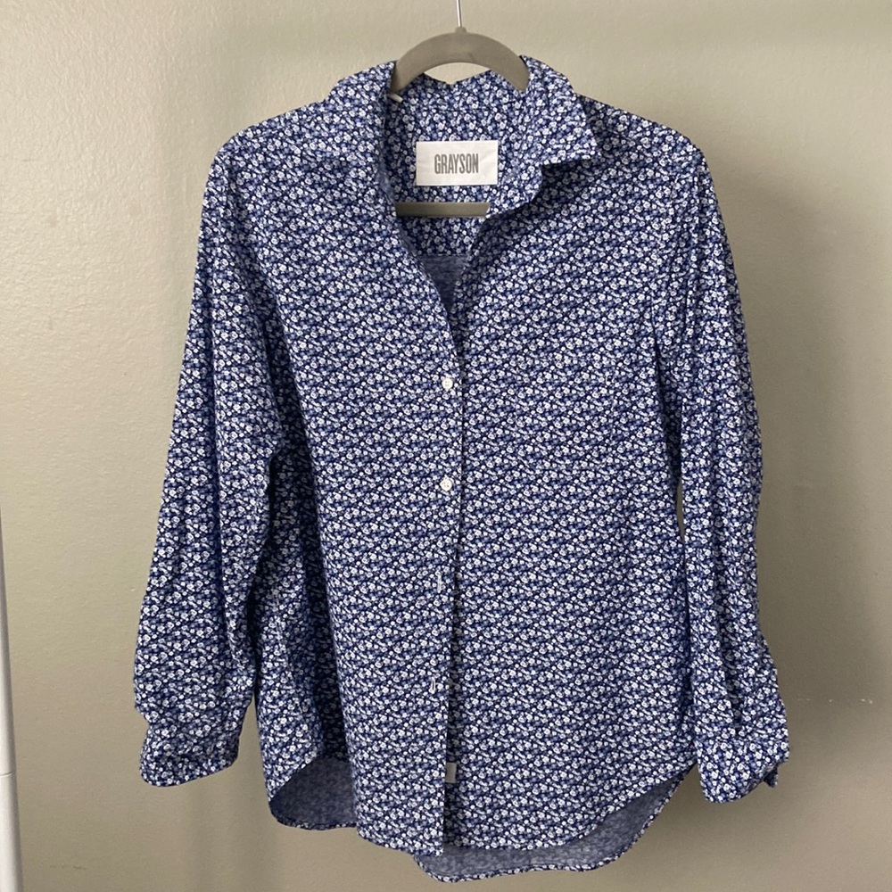 GRAYSON x Anthropologie | Floral Button Up Hero Shirt Sz 3
